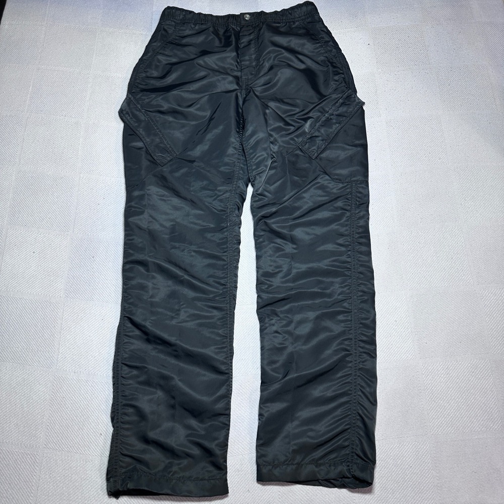 Nike Air Jordan Flight Heritage Cargo Pants Mens Small Nylon Woven Tech Black